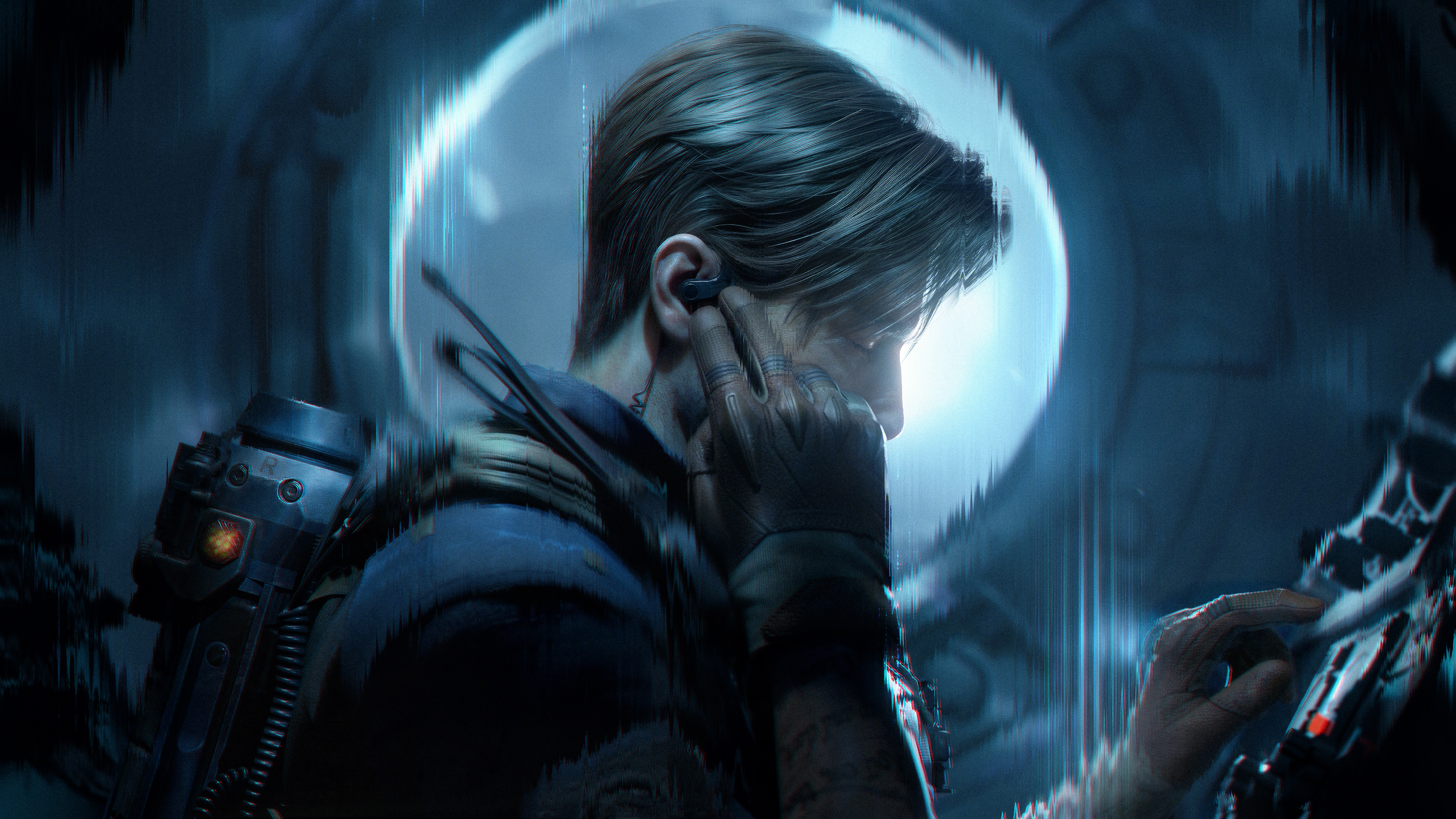 The new Delta Force operator Morse in side profile against the moon