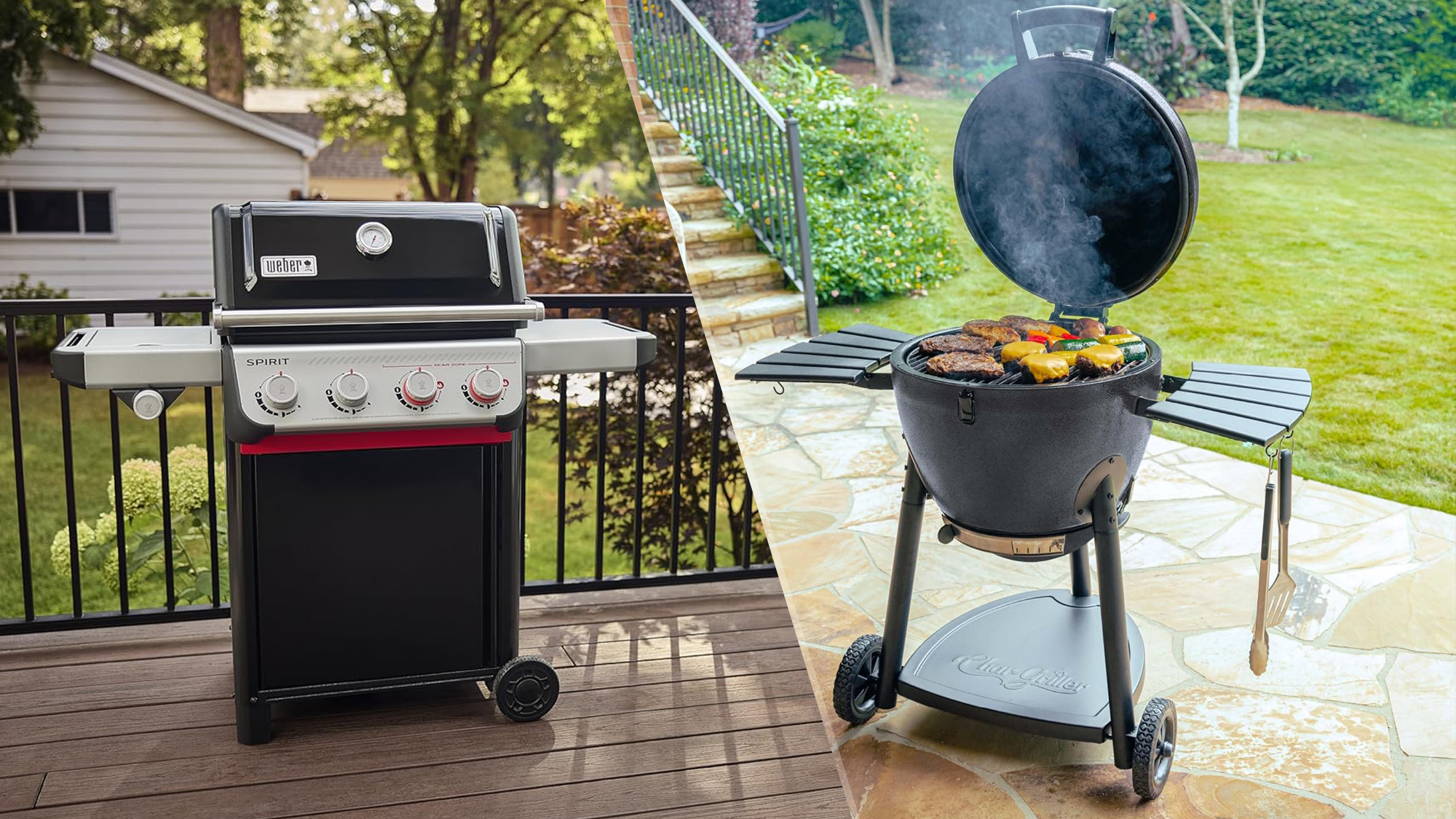Gas vs. charcoal grill 