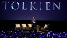 MONTCLAIR, NJ - MAY 07: Stephen Colbert speaks at the Tolkien Q&A at the Montclair Film Festival on May 7, 2019 in Montclair, New Jersey. (Photo by Dave Kotinsky/Getty Images for 2019 Montclair Film Festival)
