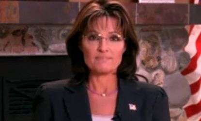 Sarah Palin, seen here in her video response to the Tucson shootings, "is now the dominant media presence on the Republican/Tea party front," says one GOP strategist.