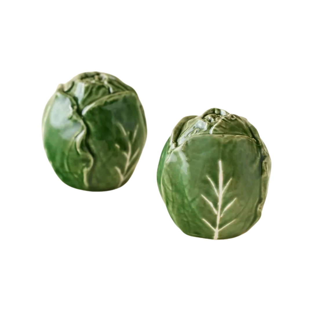 Cabbage Shaped Salt & Pepper Shaker Set
