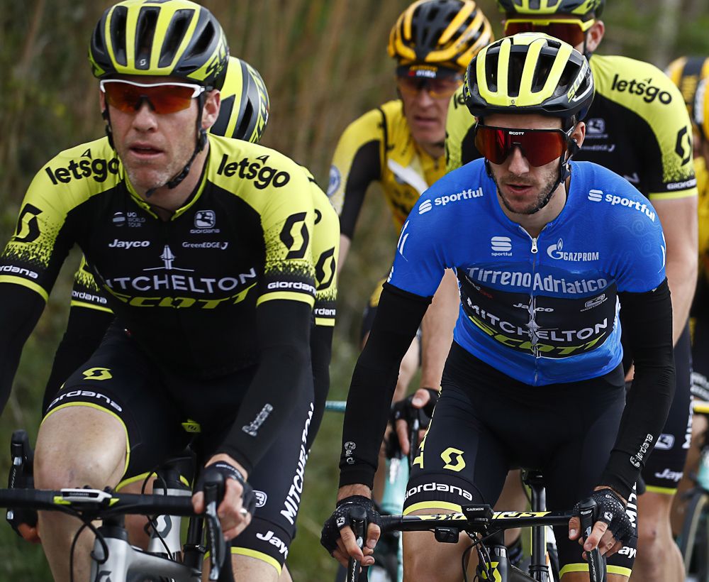 Mitchelton-Scott's Brent Bookwalter and Adam Yates