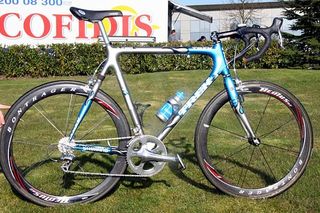 George Hincapie's Trek Paris-Roubaix special. Will this be the winning machine in Sunday's "Hell of the North"?