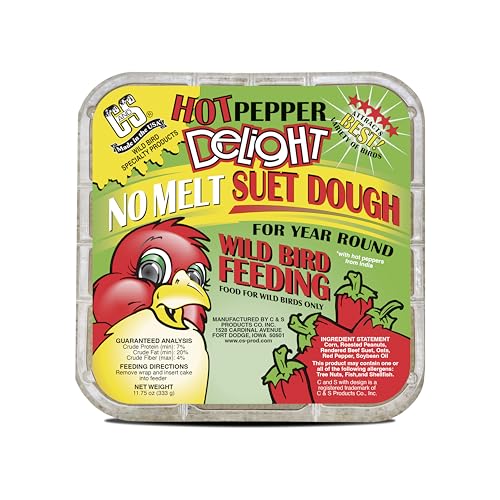 C&amp;amp;s Hot Pepper Delight No Melt Suet Dough 11.75 Ounces, 8 Pack