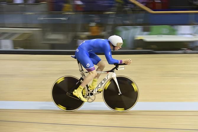 Mark Stewart (Scotland) in the pursuit