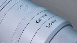 Closeup of Canon RF 200-800mm F6.3-9 lens