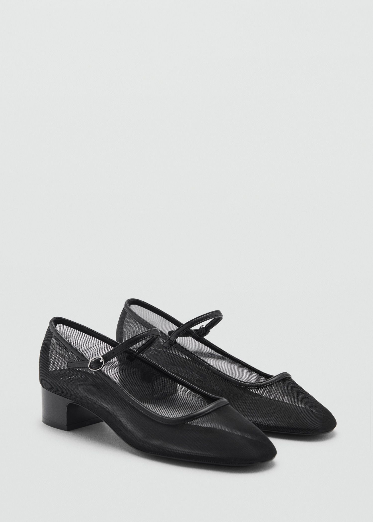 Mesh Shoes With Buckle Strap - Women | Mango Usa