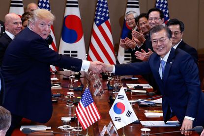 President Trump gets his first win on trade in South Korea