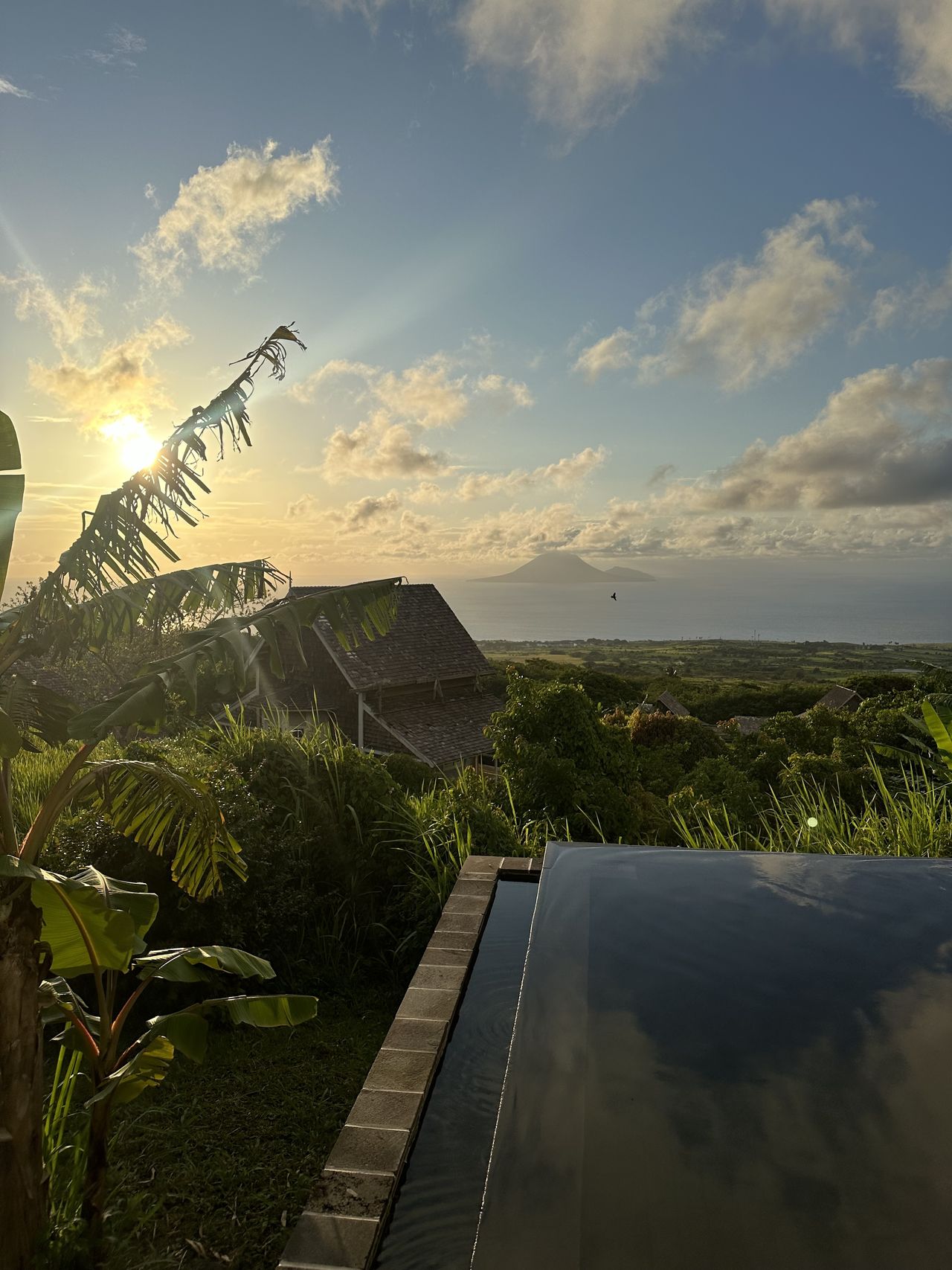 Golden hour at Belle Mont Sanctuary Resort