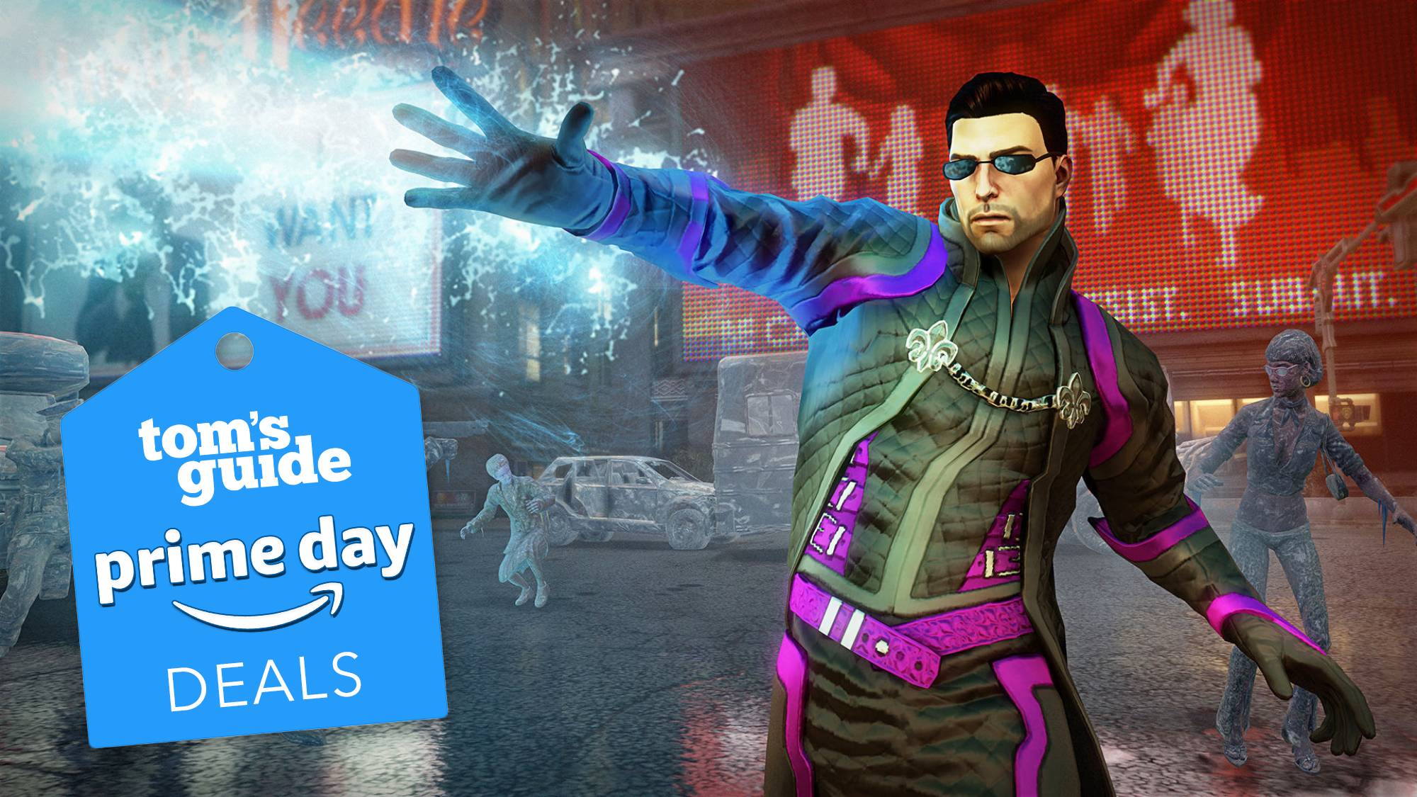 Saints Row IV screenshot with a Tom's Guide deal tag