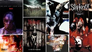 Montage of Slipknot album covers