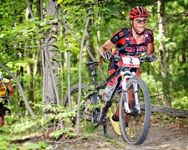 Lumberjack 100 Women's winner Amanda Carey (Kenda)