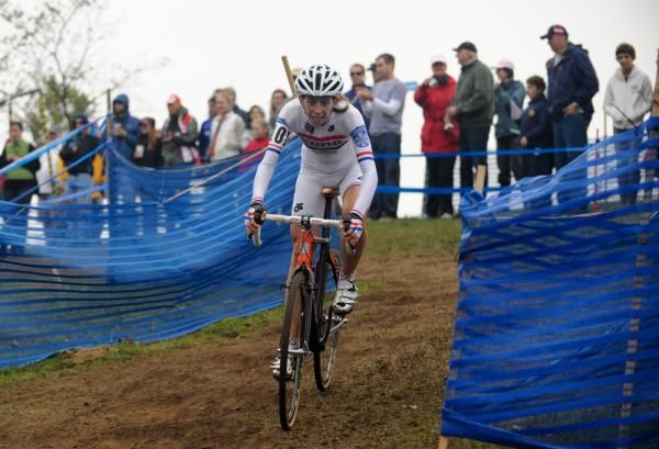 British champion Helen Wyman (Kona-FSA) took control