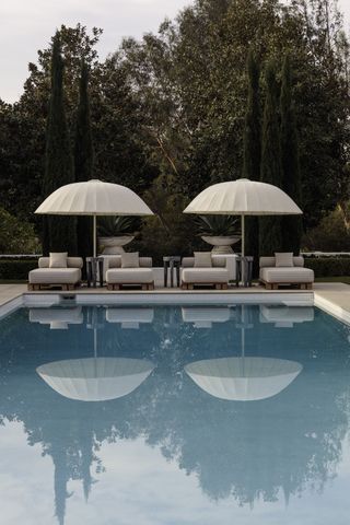 The pool at Kelly Wearstler's Beverly Hills home