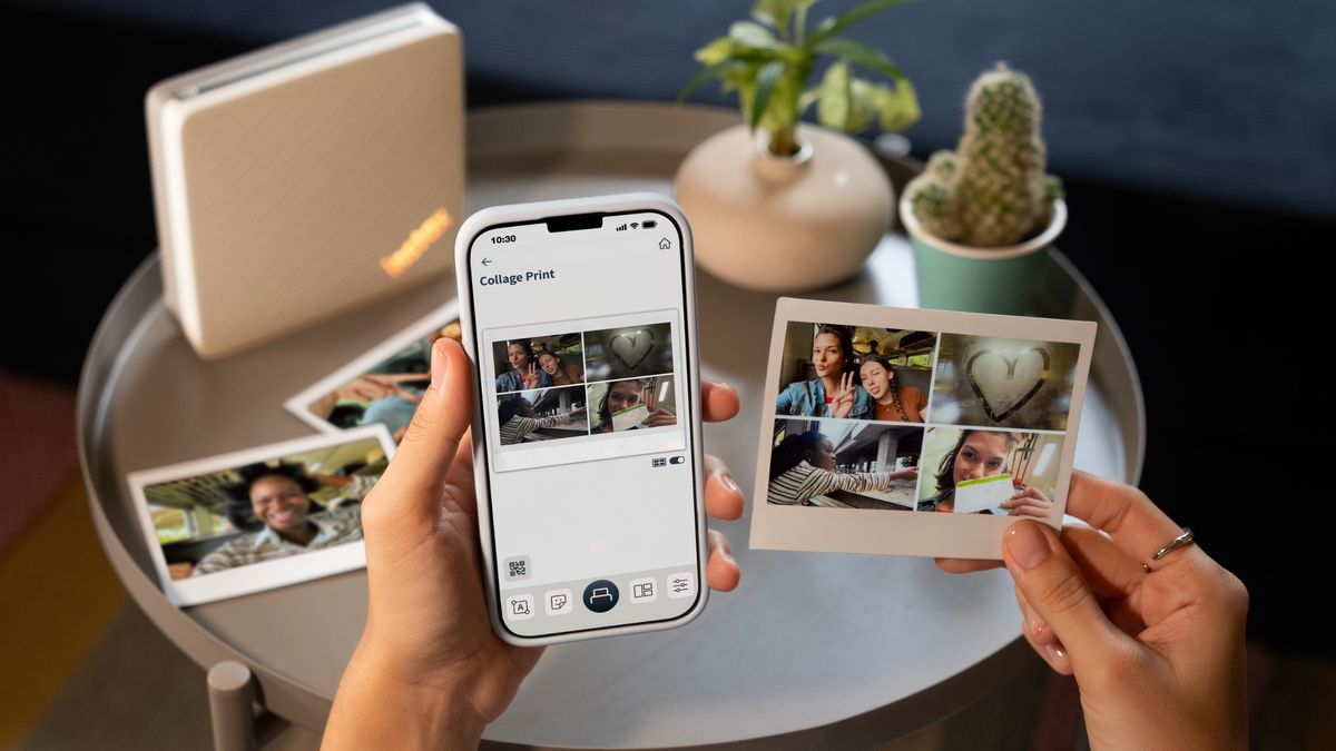 Lifestyle images of the Instax Link Wide 2 in use