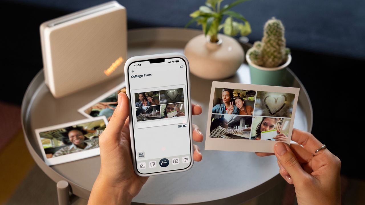 Lifestyle images of the Instax Link Wide 2 in use