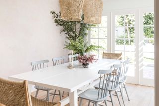 pink and grey dining room ideas