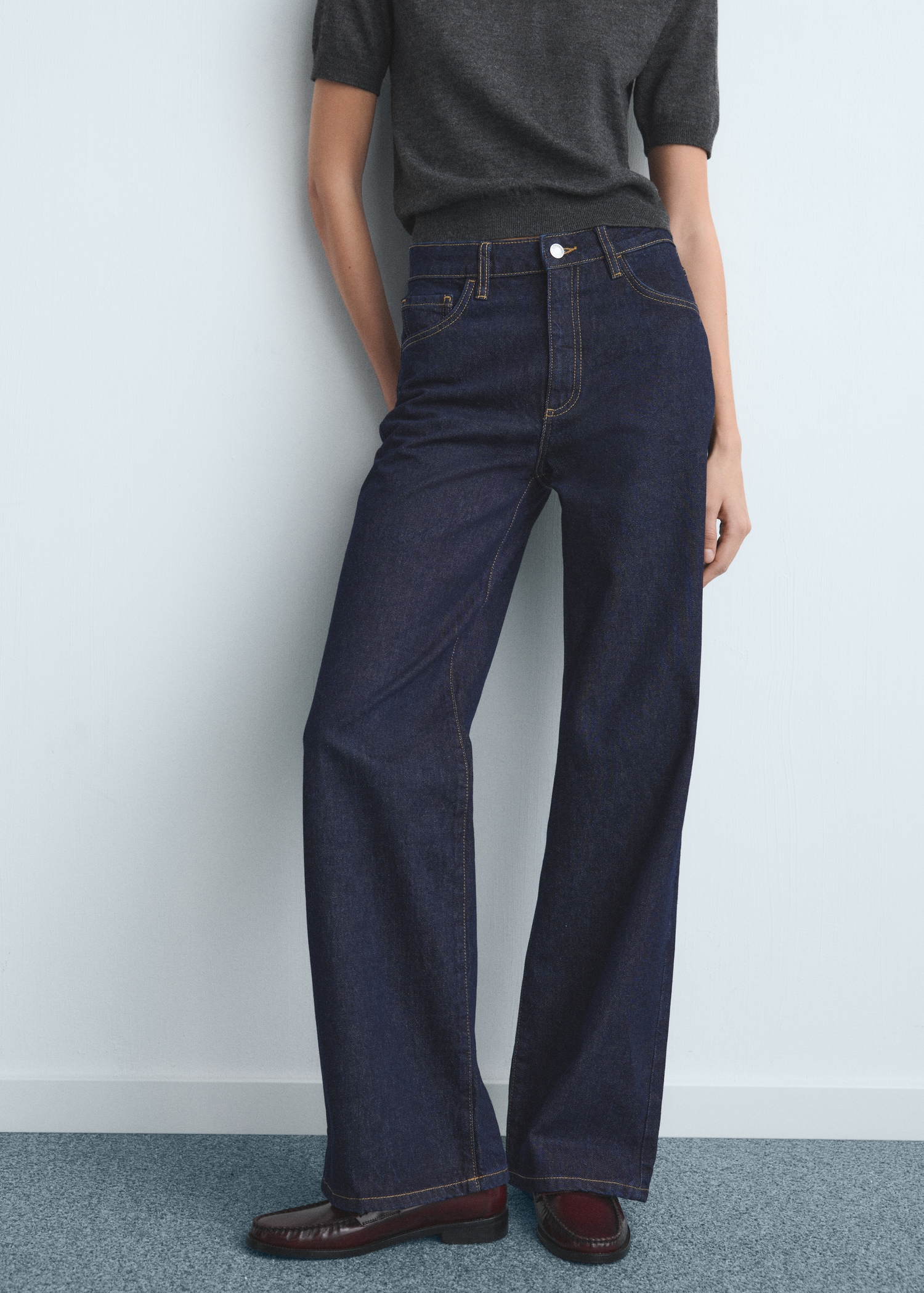 Danila High-Waisted Wide-Leg Jeans - Women | Mango United Kingdom