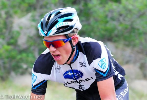 Russell Finsterwald (Subaru-Trek) could not quite hold the pace of the leaders.