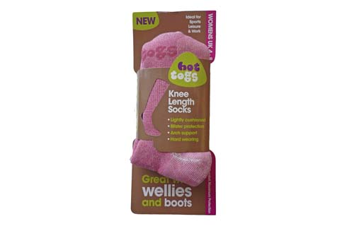 HTs Pink Long Socks Women
