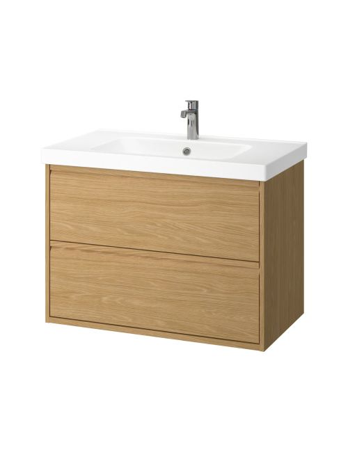 &Auml;NGSJ&Ouml;N / ORRSJ&Ouml;N Oak Effect Bathroom Vanity