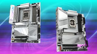 The Gigabyte Z790 Aorus Elite AX Ice and the X670E Aorus Pro X