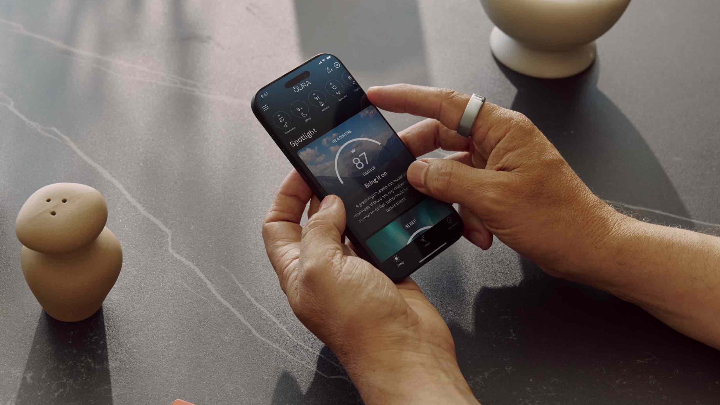 The new Oura app on the 