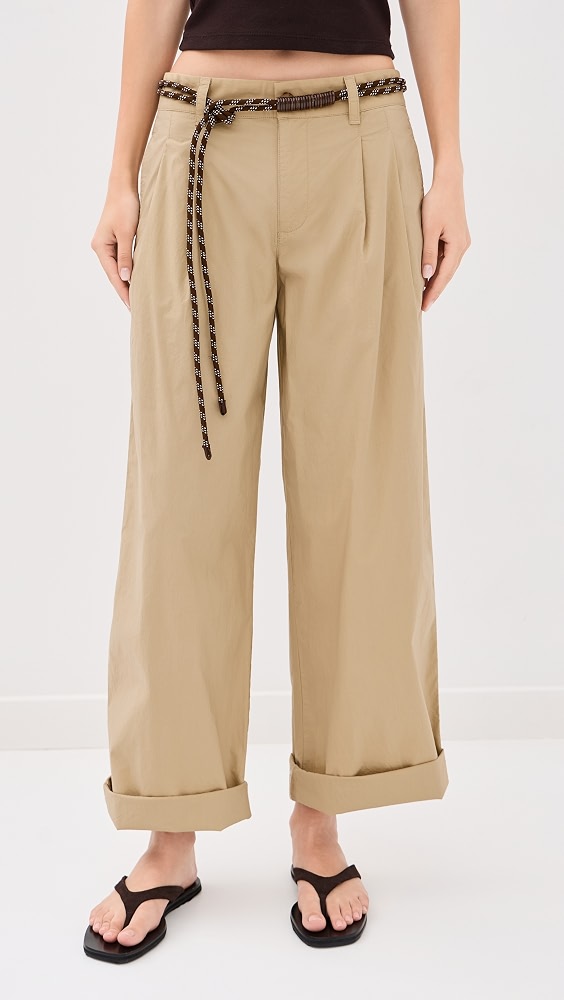 The Everyday Trouser in Poplin - Fennel Seed
