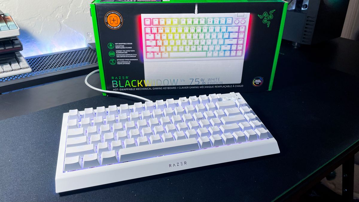 Razer BlackWidow V4 75% gaming keyboard