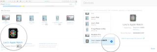 Removing a device on Apple Watch