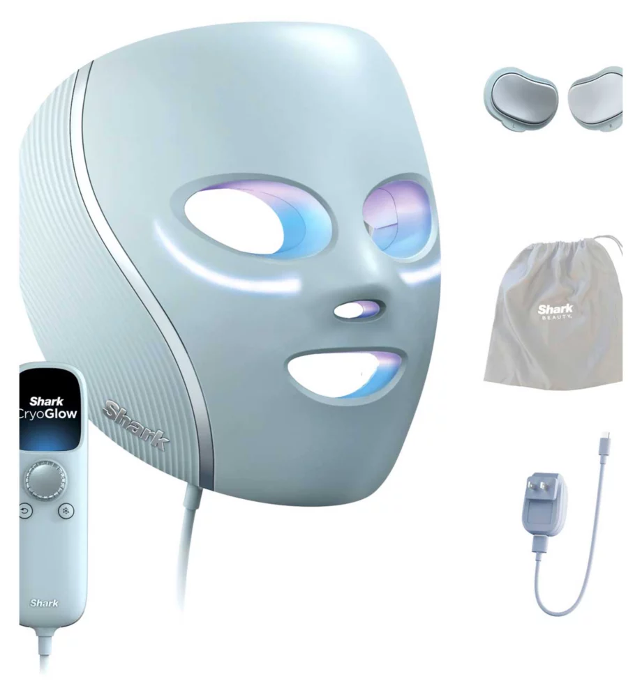 Shark Cryoglow Under-Eye Cooling &amp;amp; Led Anti-Ageing &amp;amp; Blemish Repair Mask Fw312uk - Blue Frost