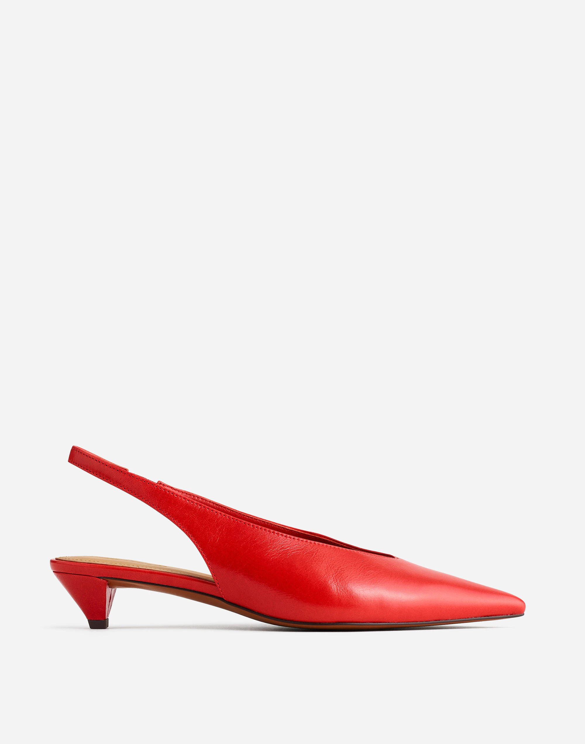 The Simone Kitten-Heel Slingback Pumps