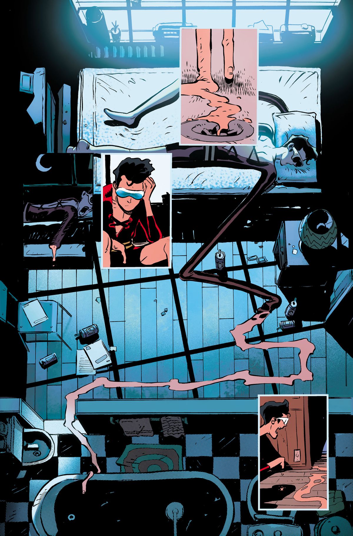 Unlettered pages from Plastic Man No More! #1
