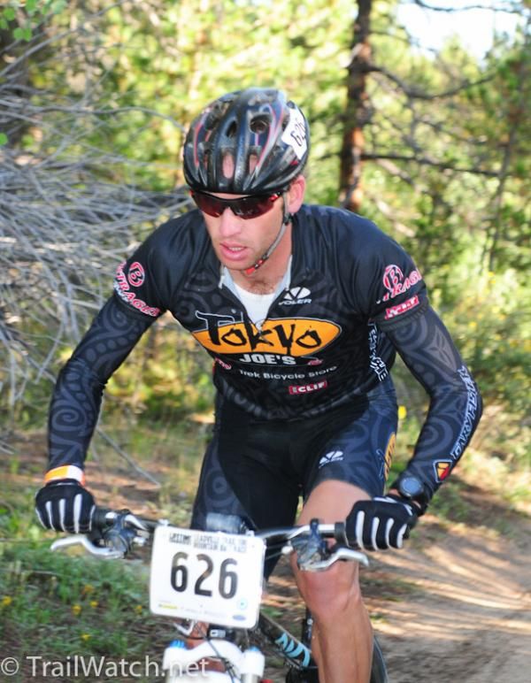 Jay Henry (Tokyo Joe's) lost contact with the leaders before the Columbine climb and settled into a solo effort.