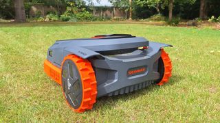 Segway Navimow X350 on reviewer's lawn