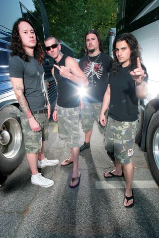 Unrepentant, Trivium backstage at Ozzfest in 2007