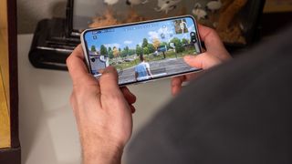 Playing PUBG New State on a Nothing Phone 3a Pro with touch controls