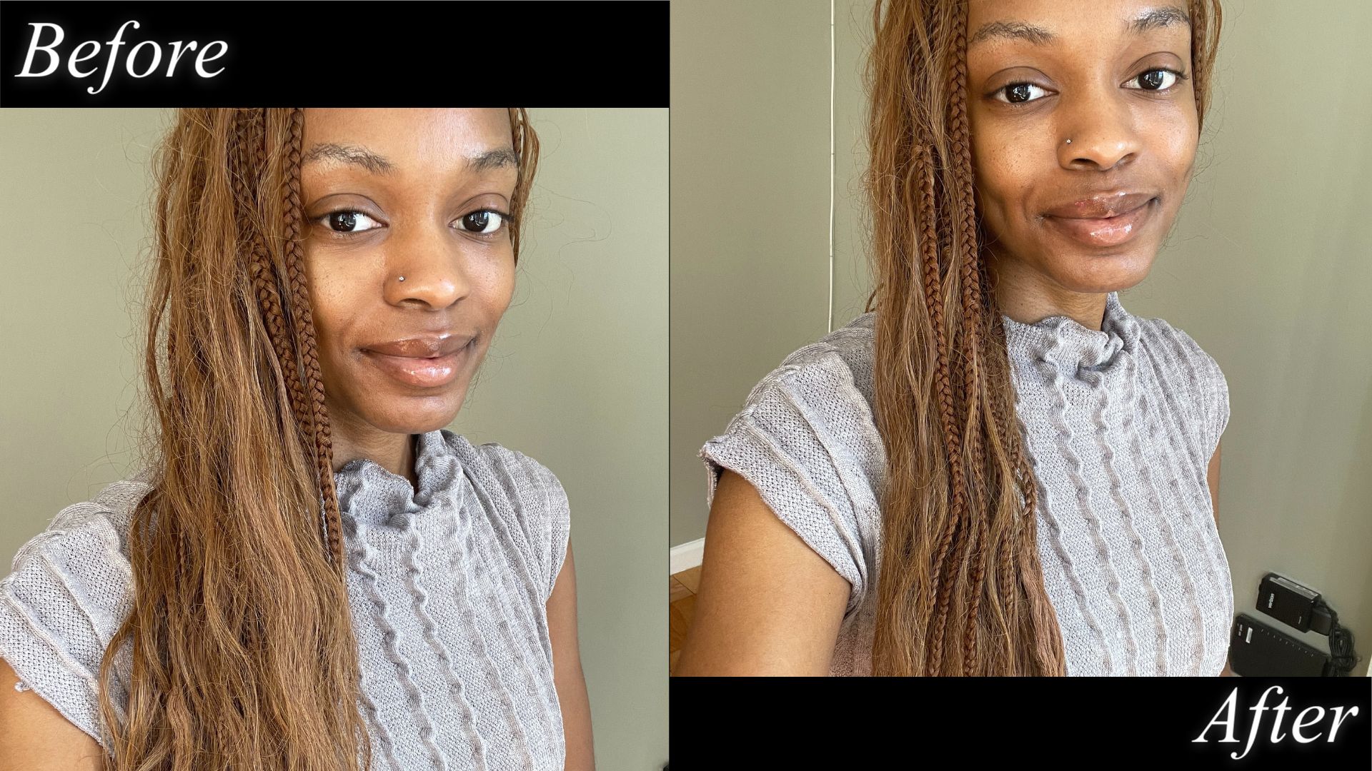 before and after hair photos