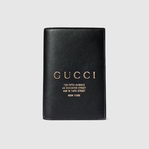 Passport Case With Gold-Foiled Logo