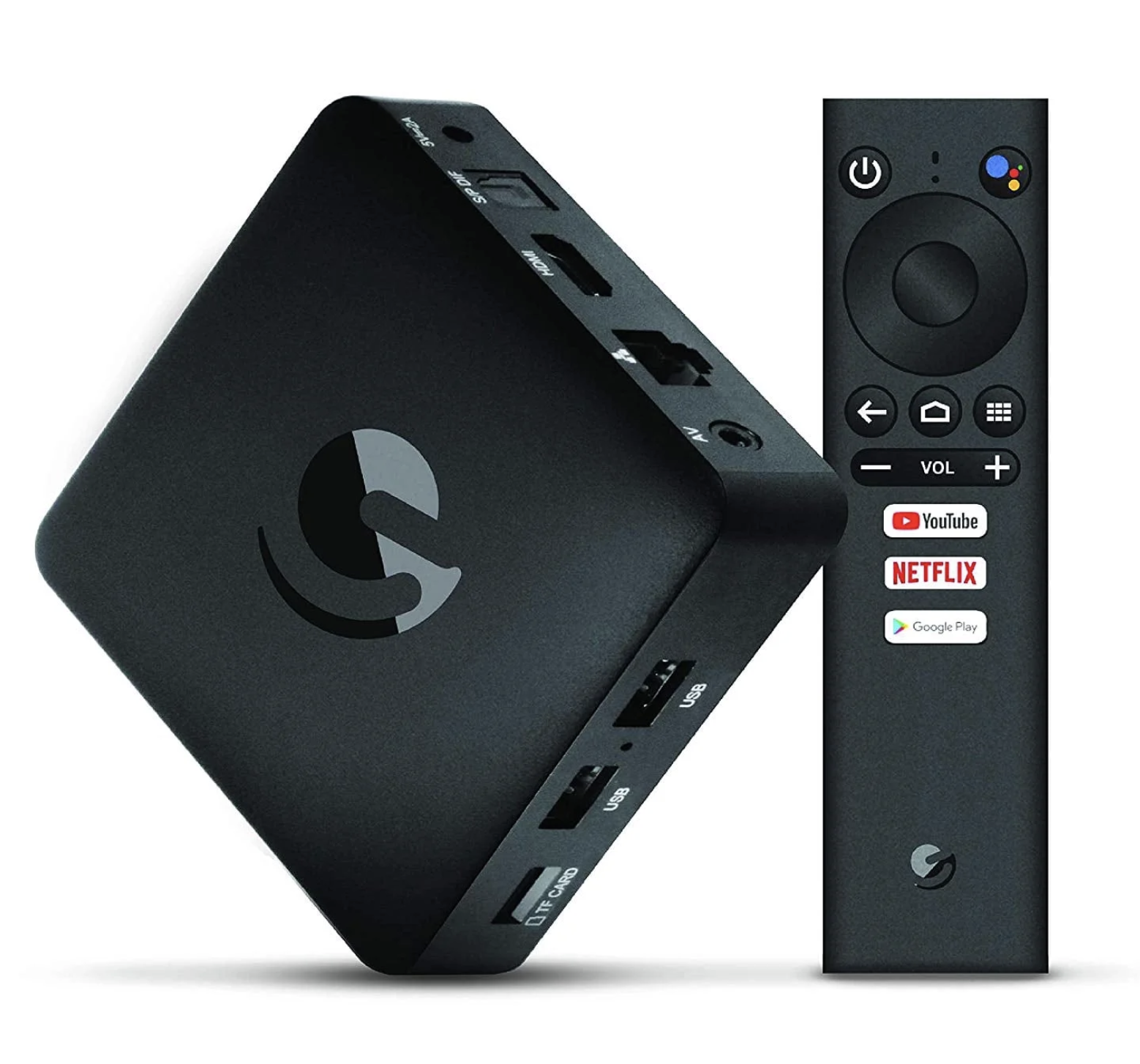Ematic 4K Android TV Box on a white background