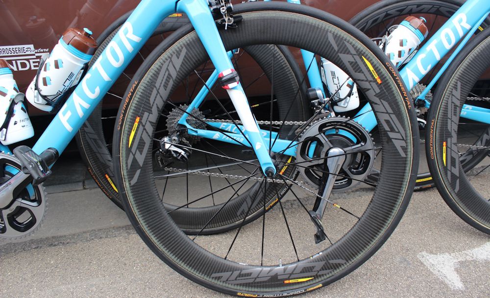 A look at the new front wheel from the Mavic Comete