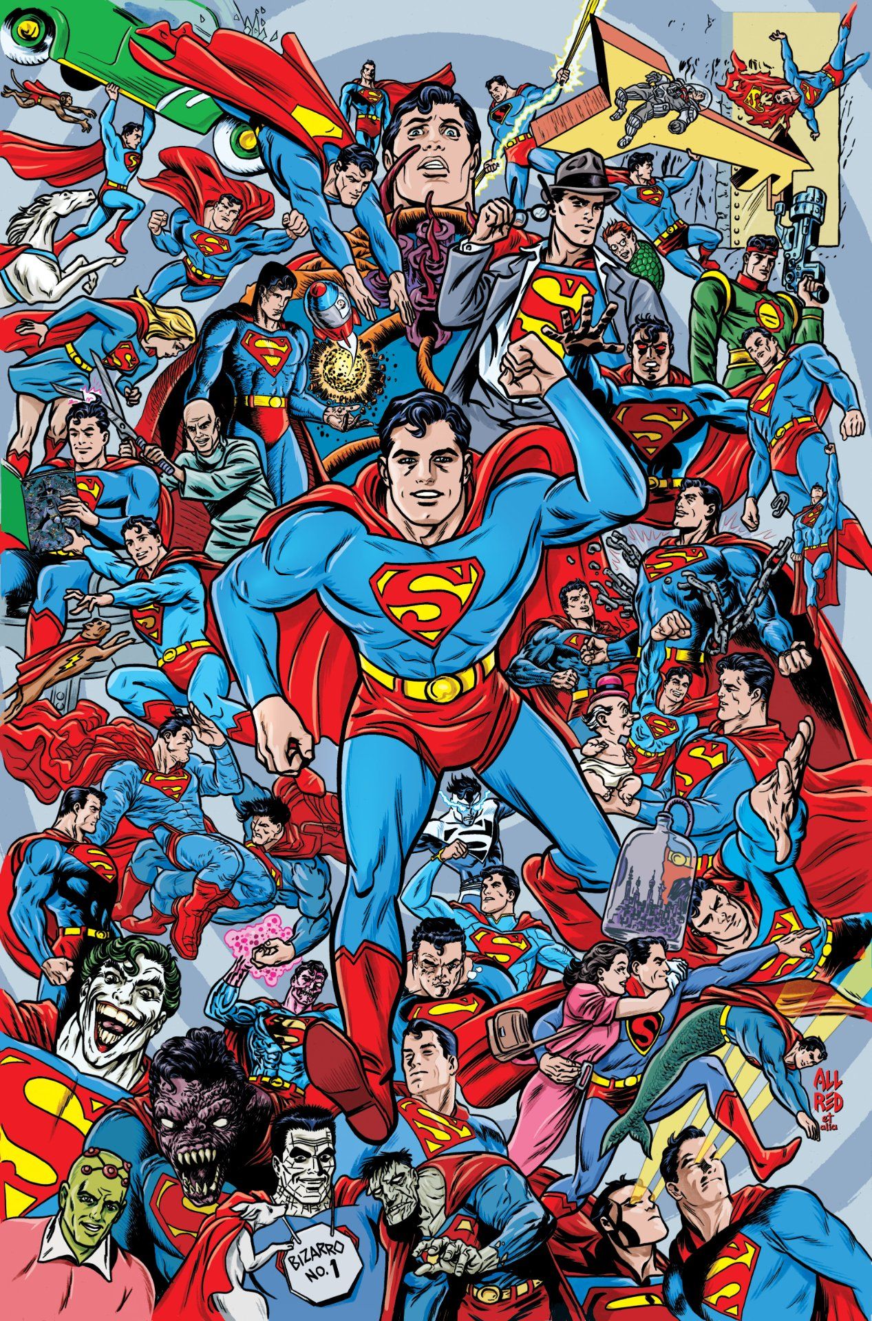 Action Comics #1050 variant cover by Michael Allred