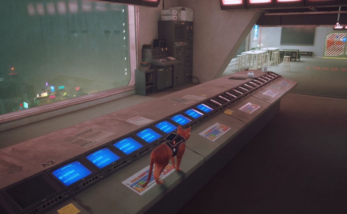 stray computers control room