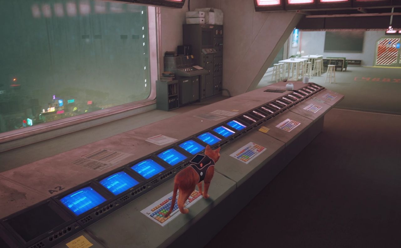 stray computers control room