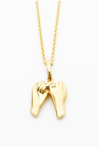Rellery Pinky Promise Friendship Necklace