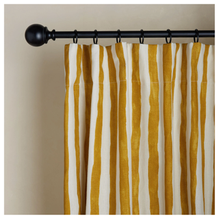 Painterly Stripe Linen Curtain Panel from Lulu & Georgia