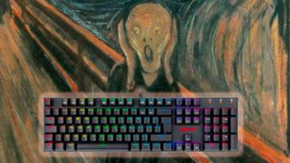 Red Dragon K565 and Scream painting
