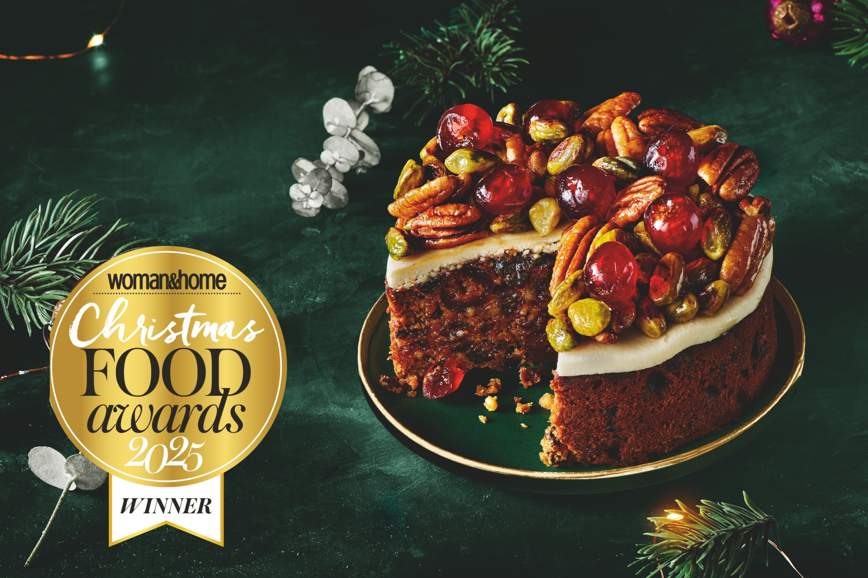 Finest Jeweled Topped Fruit Cake, Tesco
