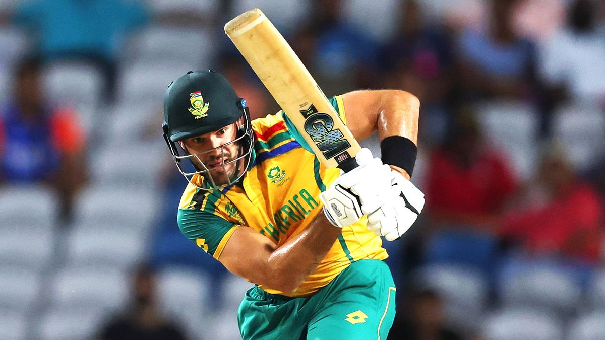 Aiden Markram batting for South Africa