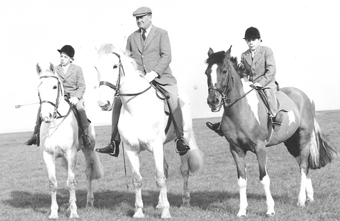 Sir Henry out riding with his twin brother